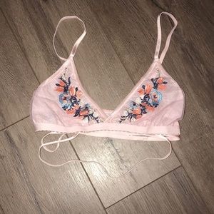 Floral Pink Bralette